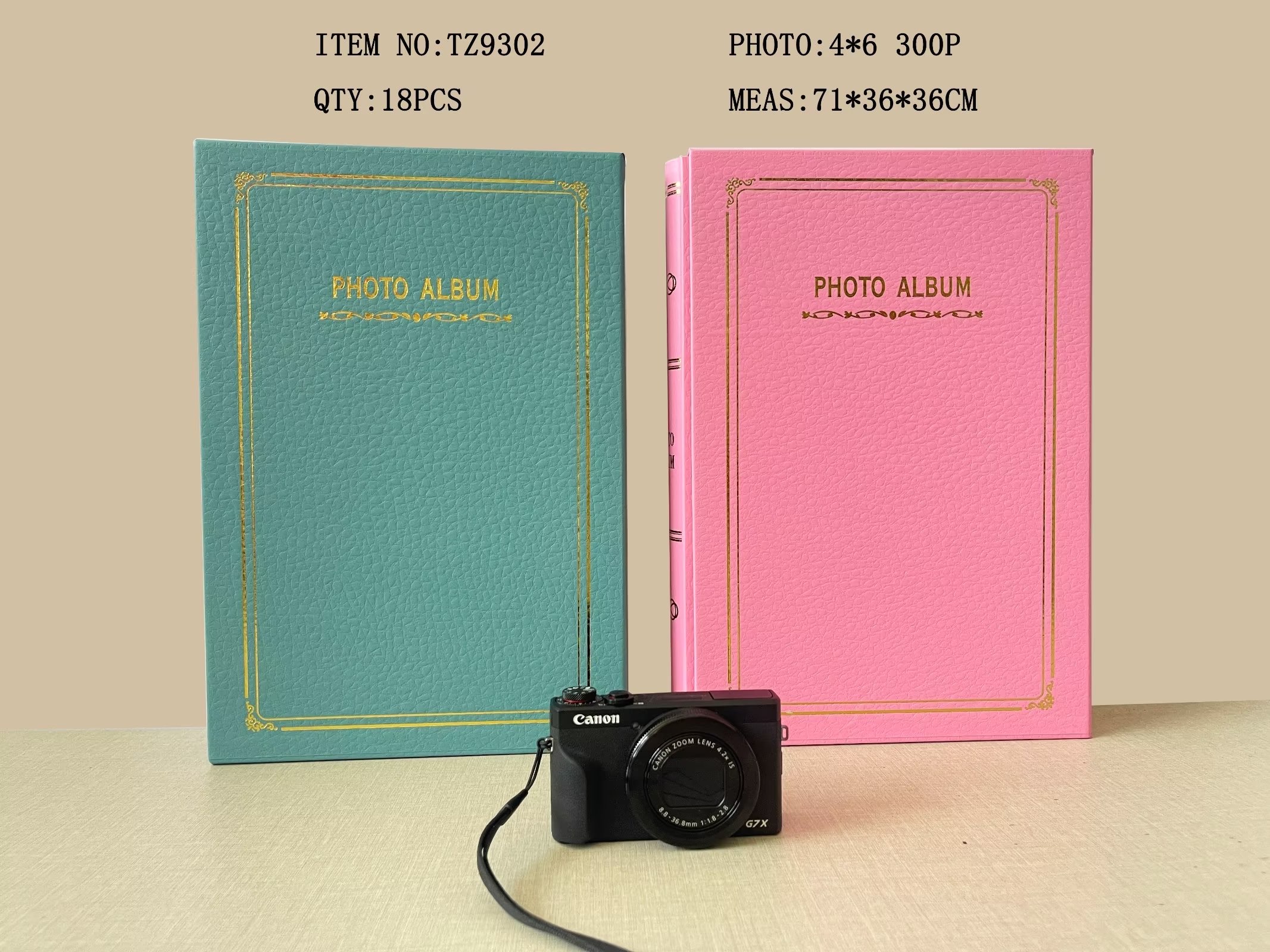 Special paper 6-inch 300-sheet photo album, large-capacity bagged box photo album, family photo album thin details Picture