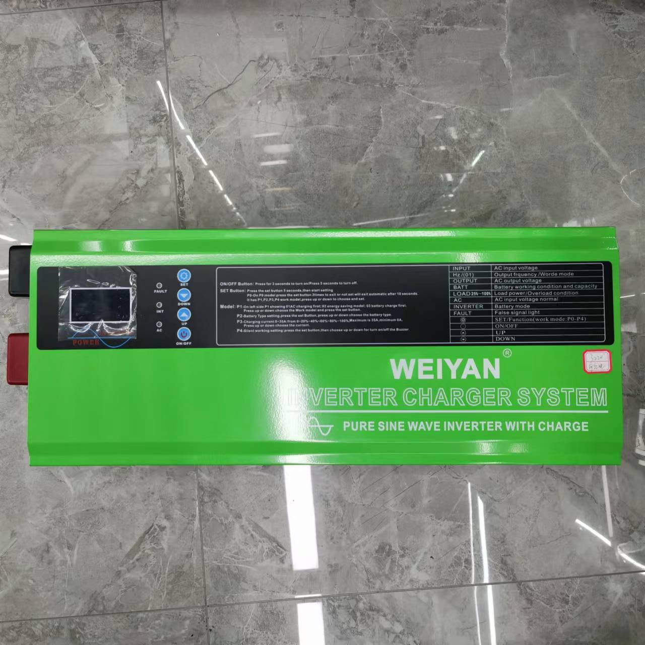 12V-24V, 1000W - 1500W horizontal pure sine wave power frequency inverter details Picture