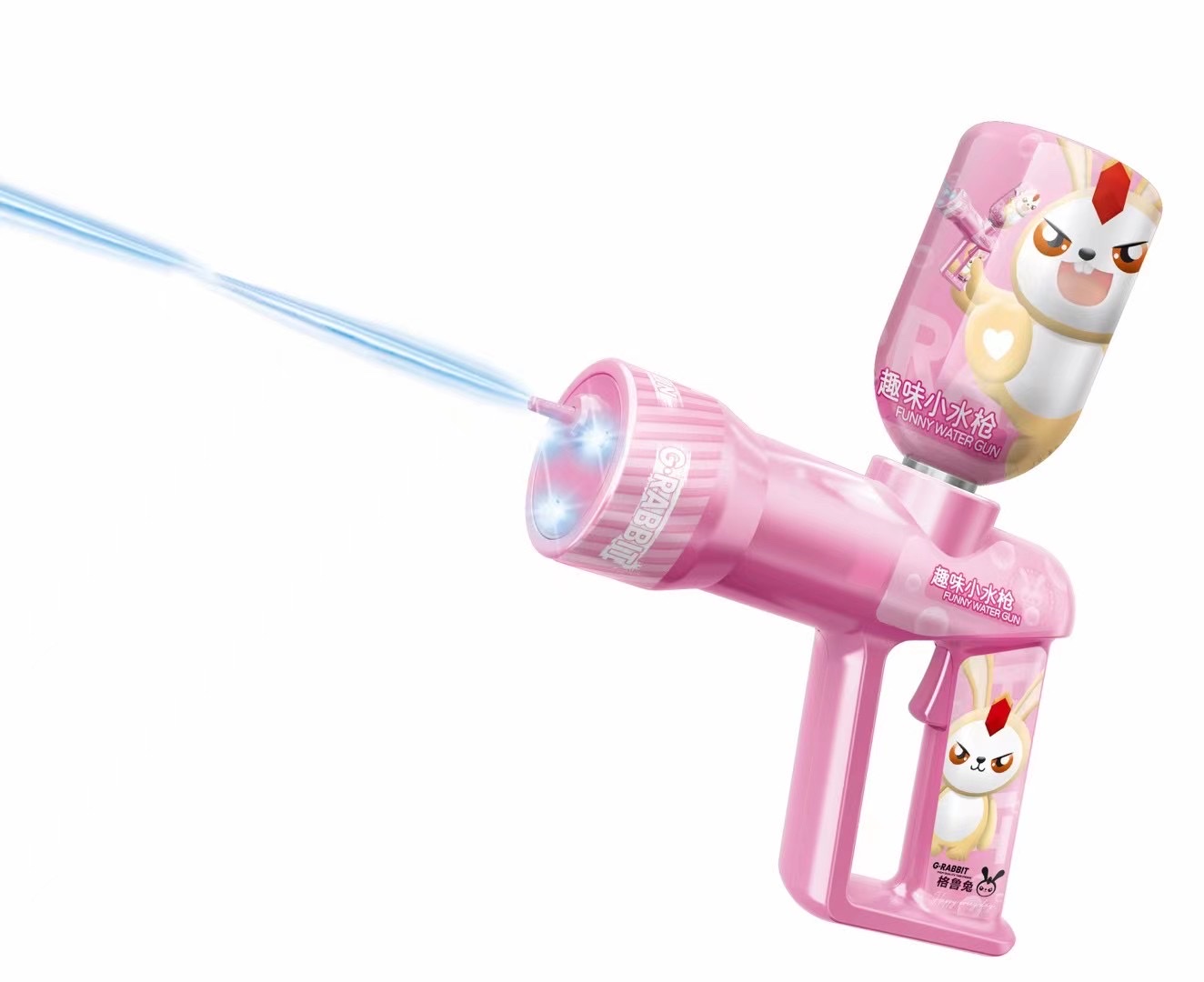 The new popular Gru Rabbit Fun and cute little water gun charging model for summer 2023 details Picture