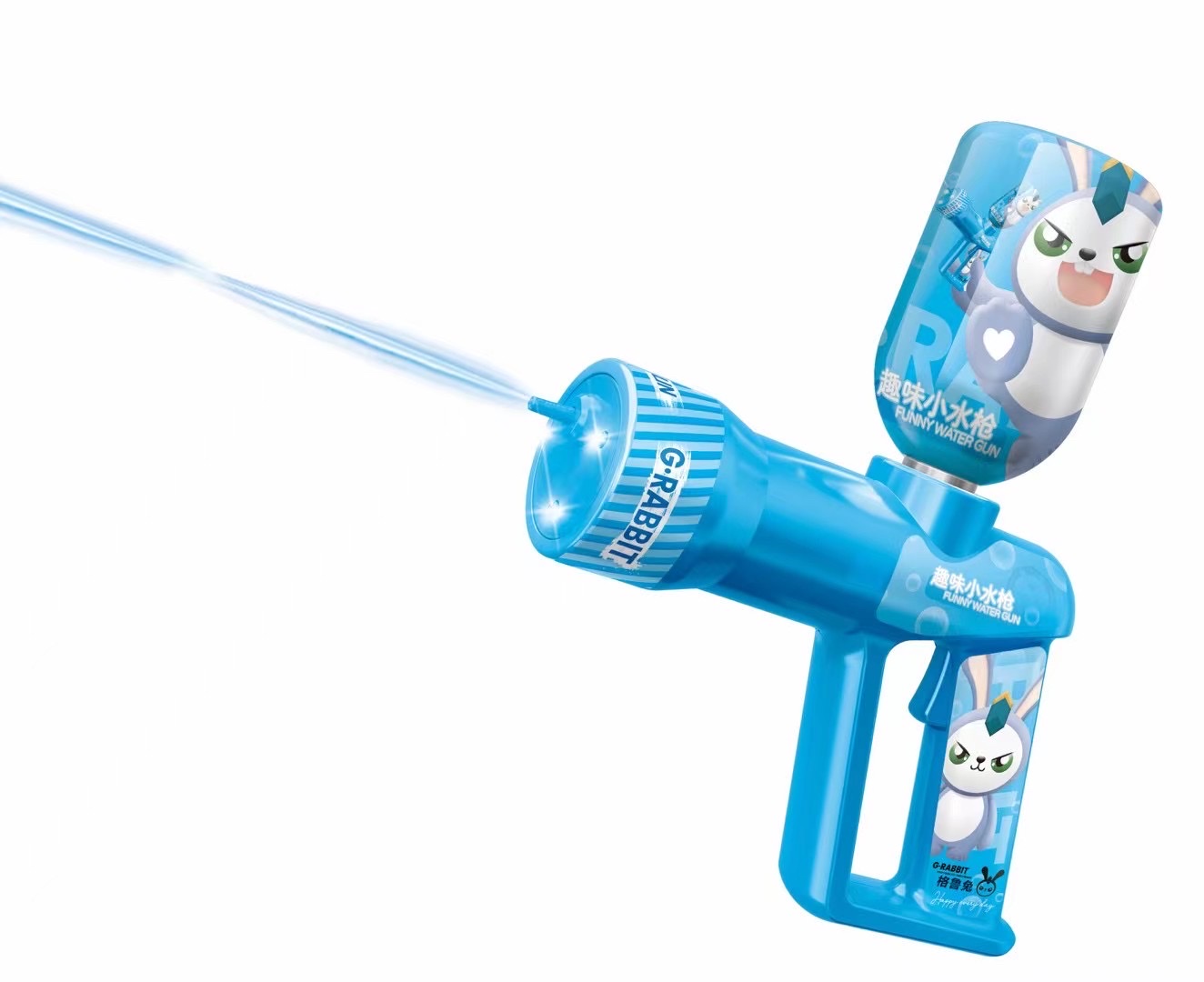 The new popular Gru Rabbit Fun and cute little water gun charging model for summer 2023