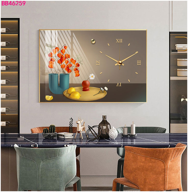 钟表装饰画挂画轻奢装饰画欧美时尚装饰画装饰画挂画