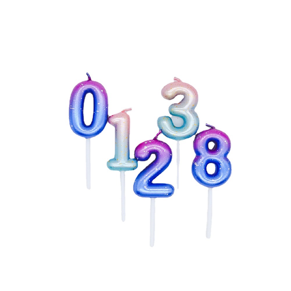 生日蜡烛/数字蜡烛/蜡烛白底实物图