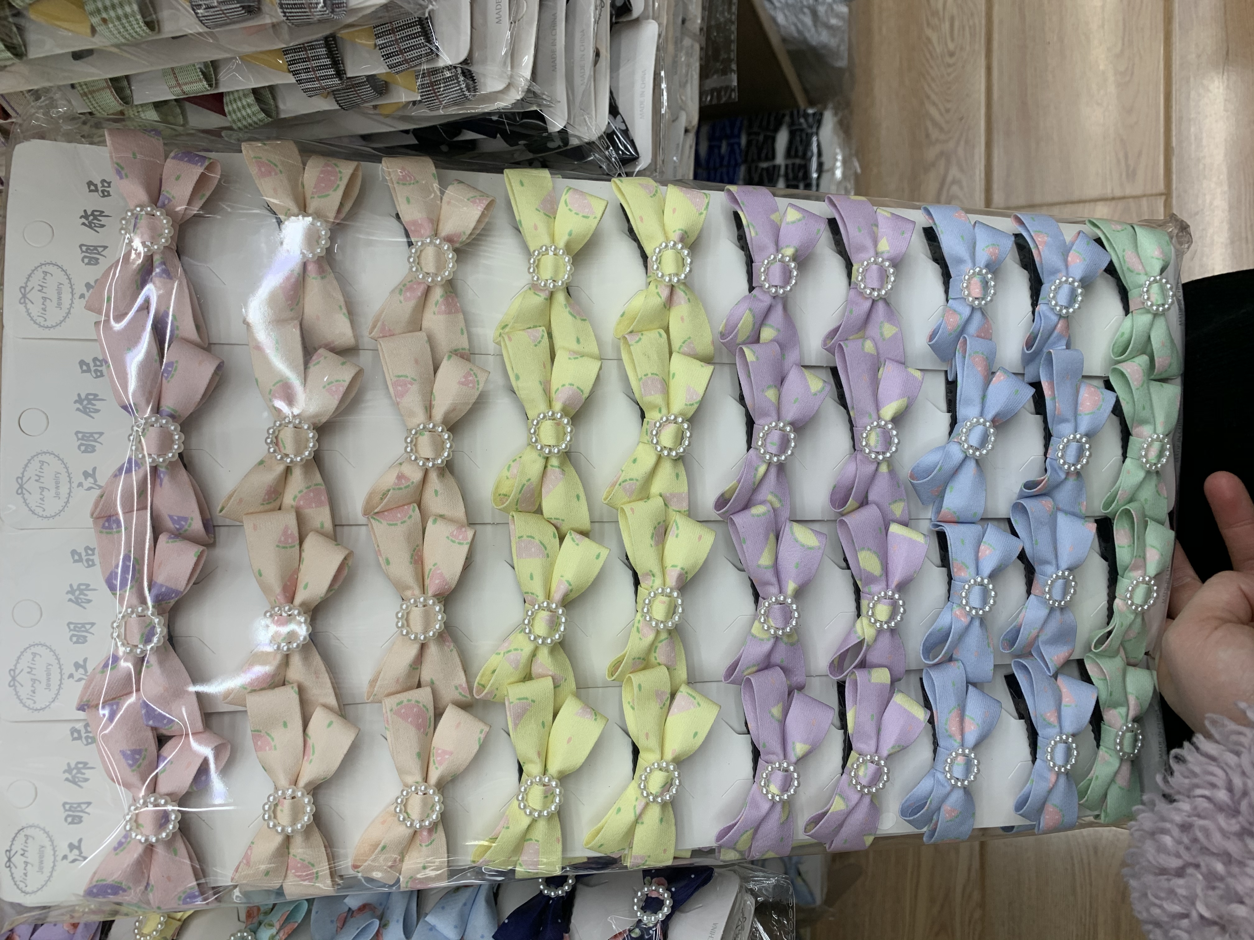Korean fabric exquisite bow hair clip, top clip, side clip, bangs clip 202302002507