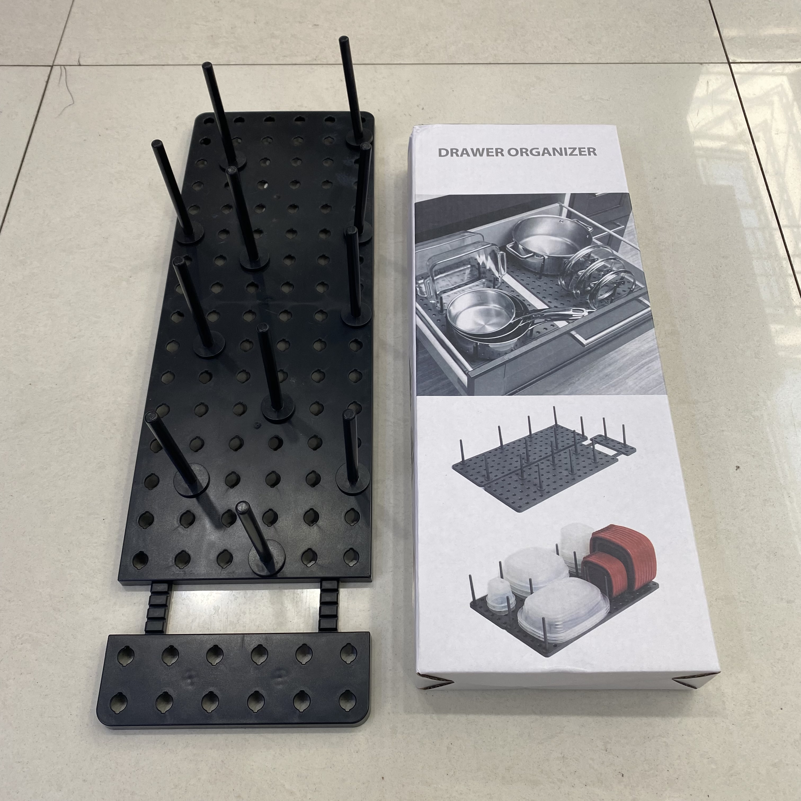 Cajón asphalt bowl rack ajustable retráctil asphalt bowl rack de almacenamiento cuencos platos y platos set de té rack