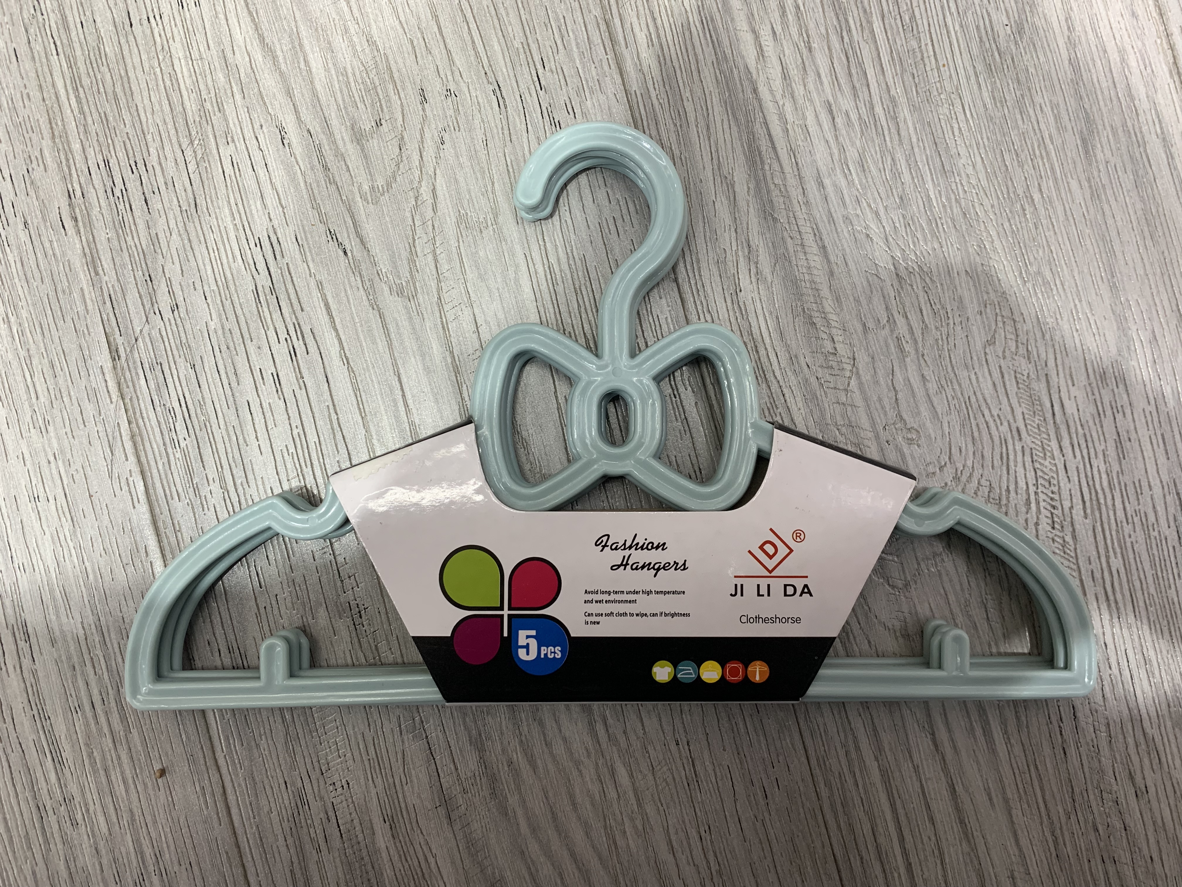 0802# 儿童蝴蝶结衣架（5个一卡）