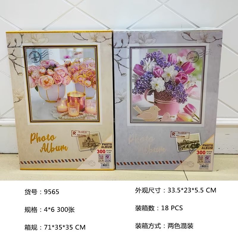 A 6-inch printed photo album with 300 sheets, a retro photo album for families Specification image