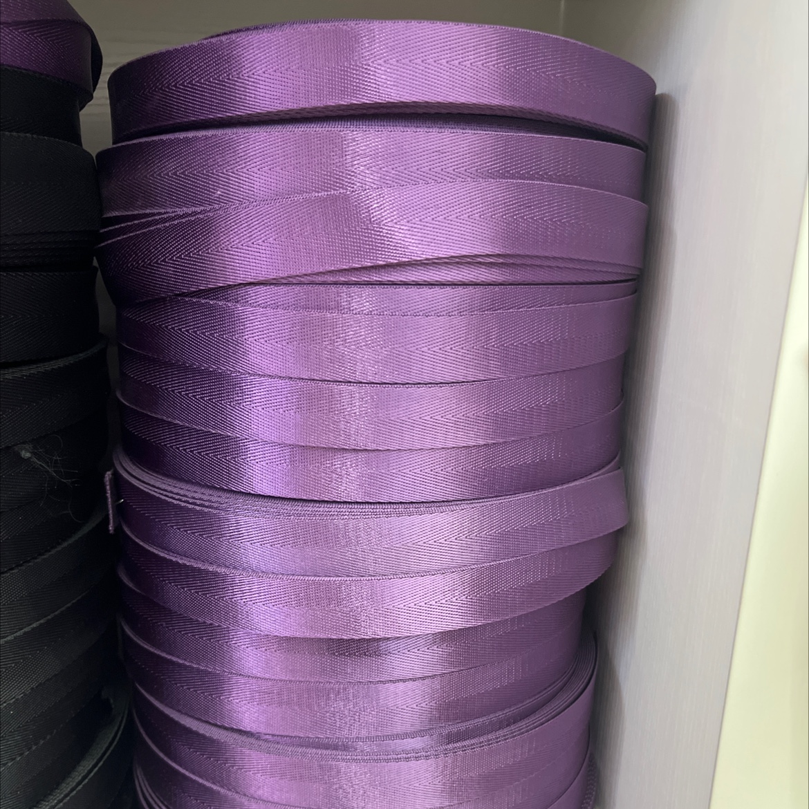尼龙织带 1寸紫色人字纹尼龙仿尼龙织带背包带