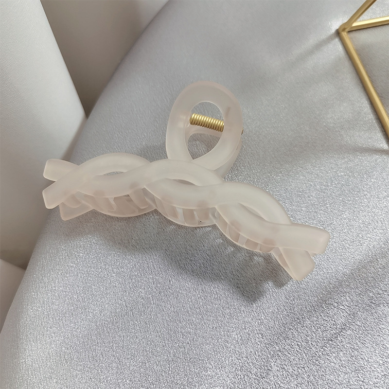 Spring simple and elegant matte hair clip, back of the head, women's shark clip, Hua Hin accessories -510 Specification image