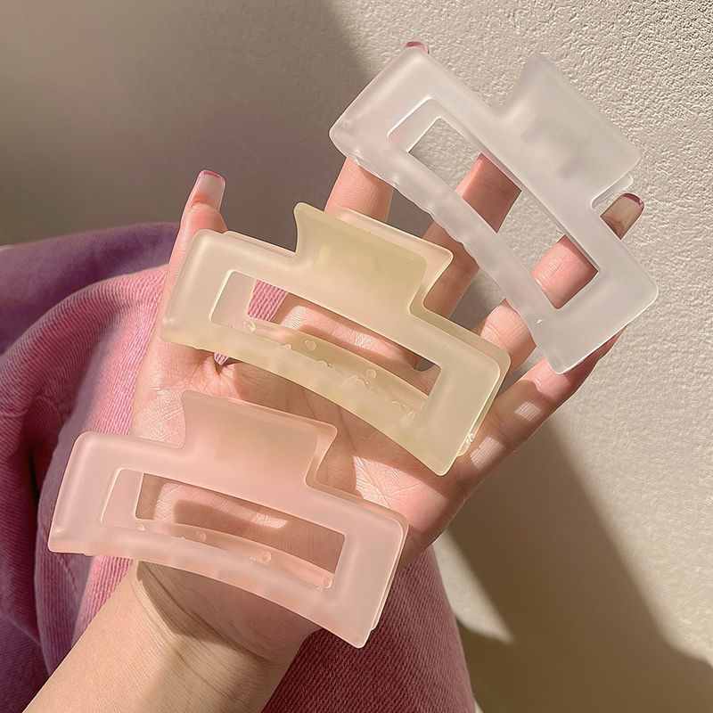 Spring large Shark clip, Korean candy-colored square hair clip, Hua Hin Accessories -513 Item Picture