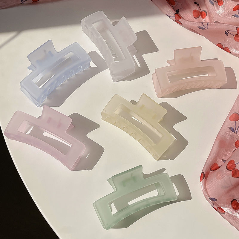 Spring large Shark clip, Korean candy-colored square hair clip, Hua Hin Accessories -513