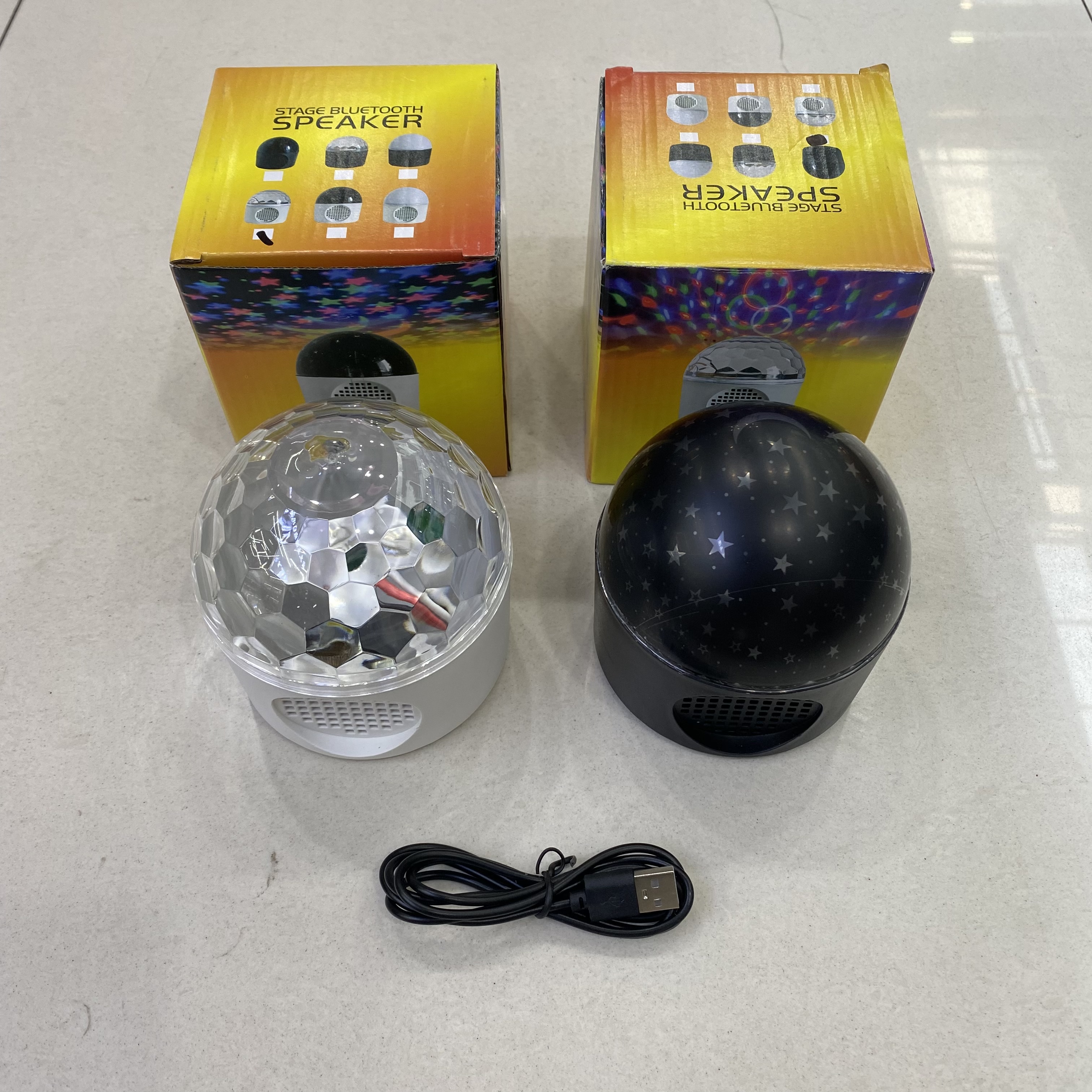 Bluetooth speaker, stage light, starry sky projection light, crystal magic ball, ambient light, USB night light, 5V details Picture