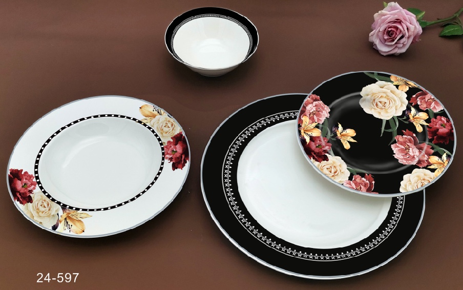 24-Head Ceramic Tableware Dgy24-597 full figure