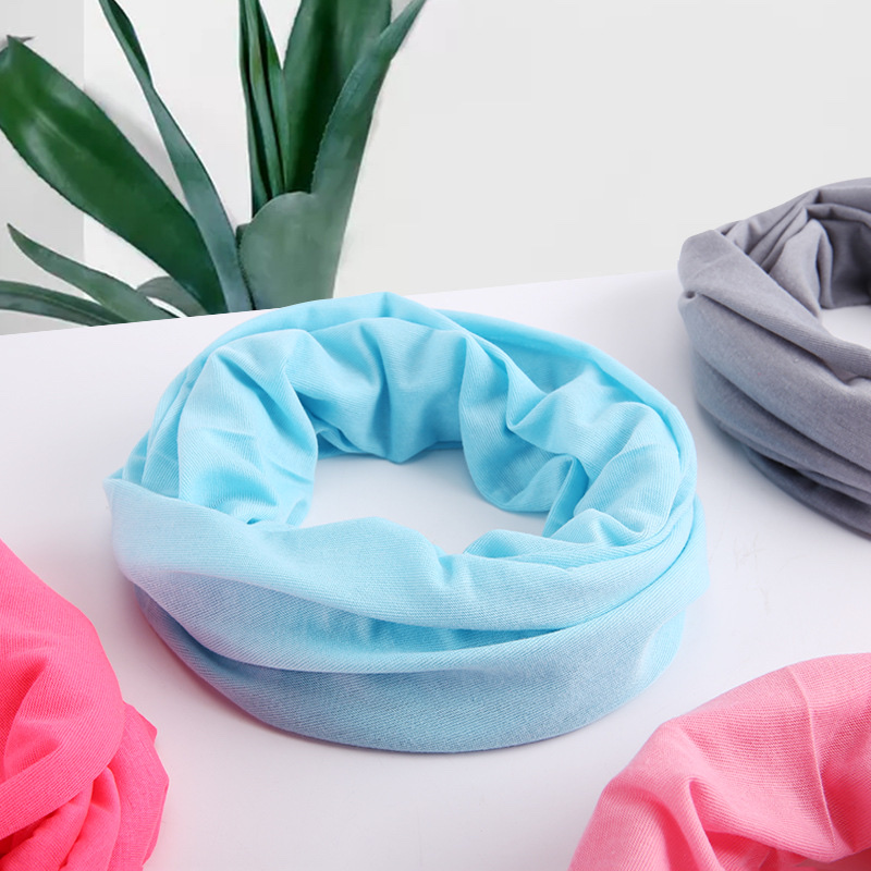 纯色百变无缝头巾多功能骑行面罩围脖止汗防晒防风现货批发