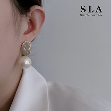 SLA私家 2023年新款珍珠耳环女 滴釉工艺 s925银针耳钉耳坠气质潮