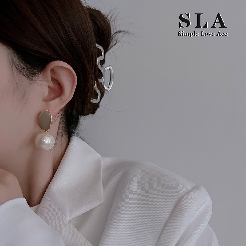 SLA私家 2023年新款珍珠耳环女 滴釉工艺 s925银针耳钉耳坠气质潮详情图2