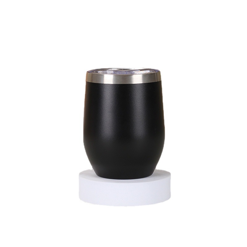 12oz taza de cáscara de huevo con tapa copa de vino rojo copa de huevo copa térmica copa fría 304 interna Item Picture