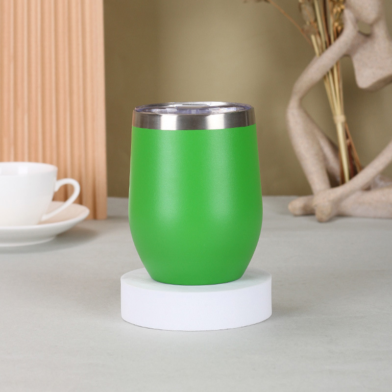 12oz taza de cáscara de huevo con tapa copa de vino rojo copa de huevo copa térmica copa fría 304 interna Application Scenario