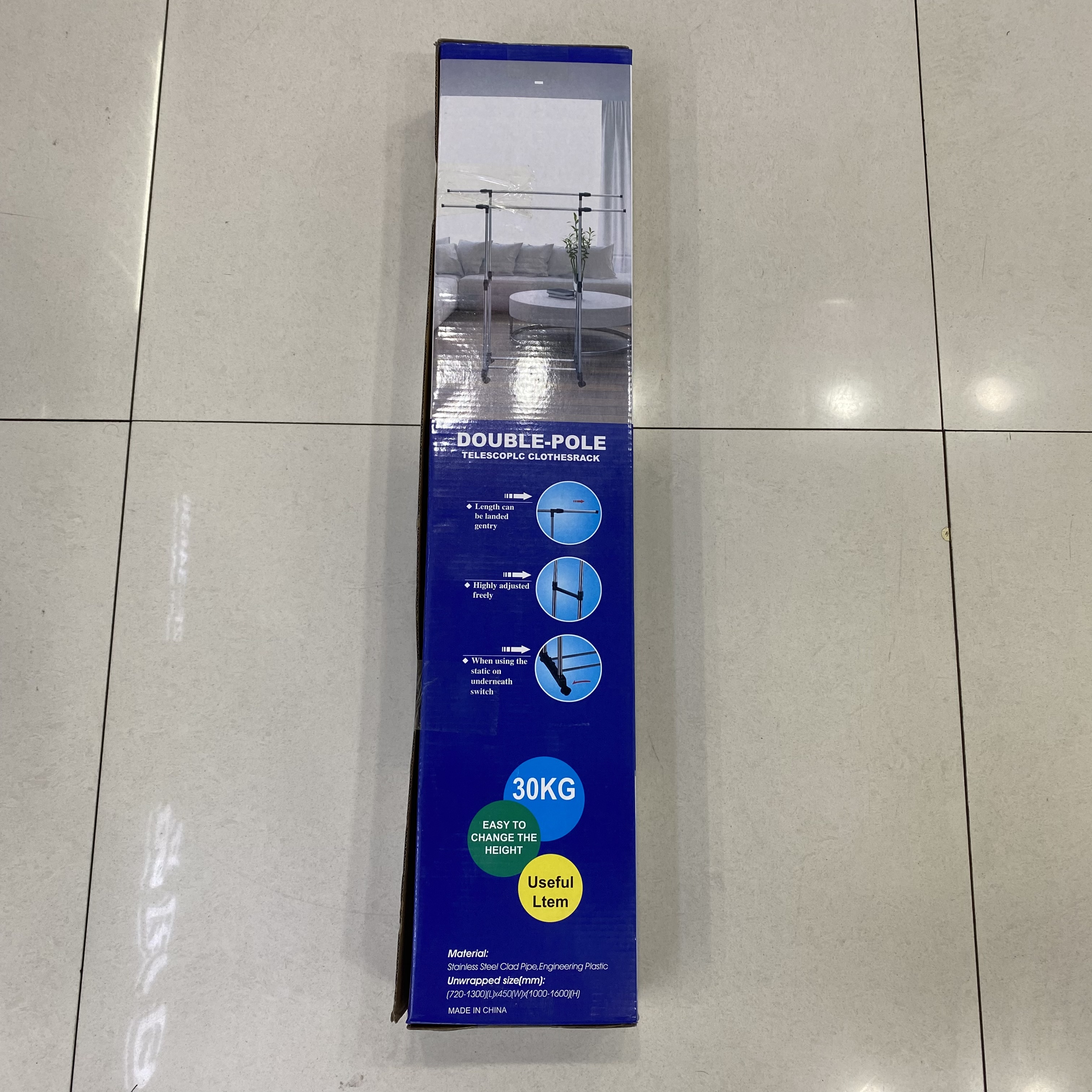 不锈钢双杆晾衣架不锈钢升降落地晾衣架 户外伸缩晾衣架