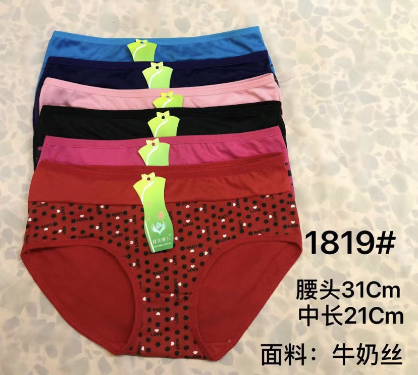 1821 Series Women's Printed Panties, full figure