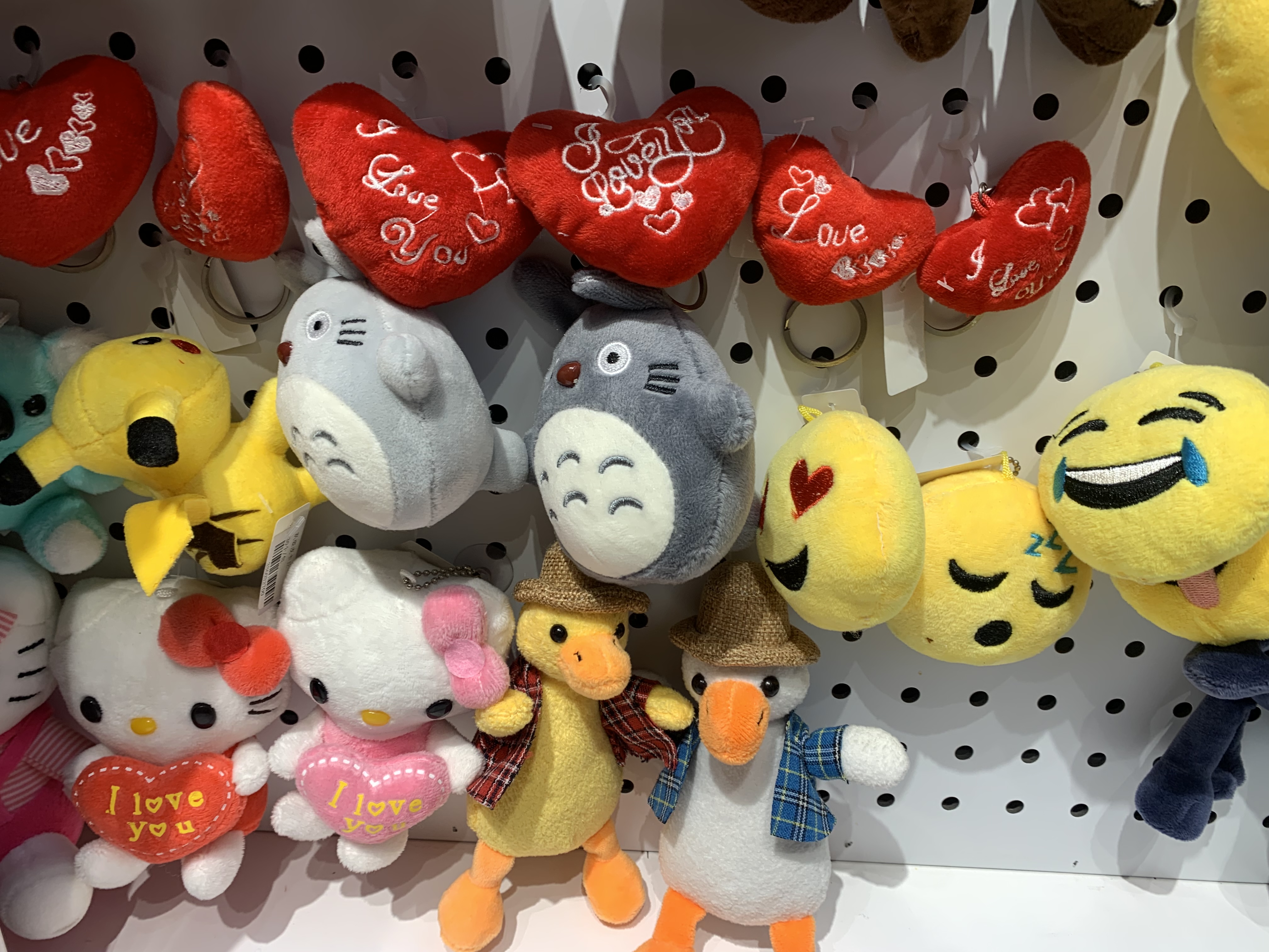 Plush pendants, shy bow ties, rabbit keychains, cartoon series, mini claw dolls, live streaming on Amazon Douyin details Picture