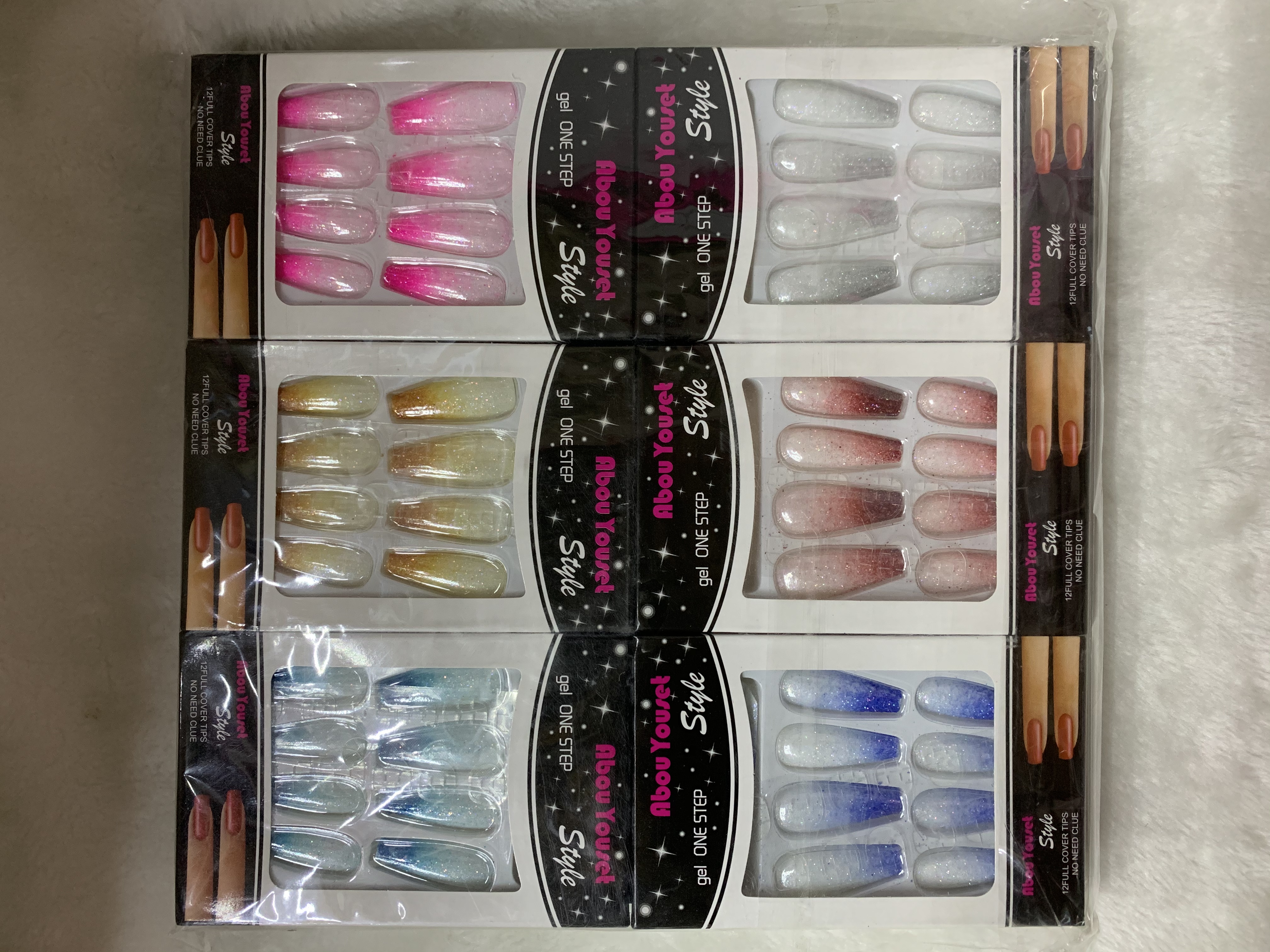 渐变色甲片L-006