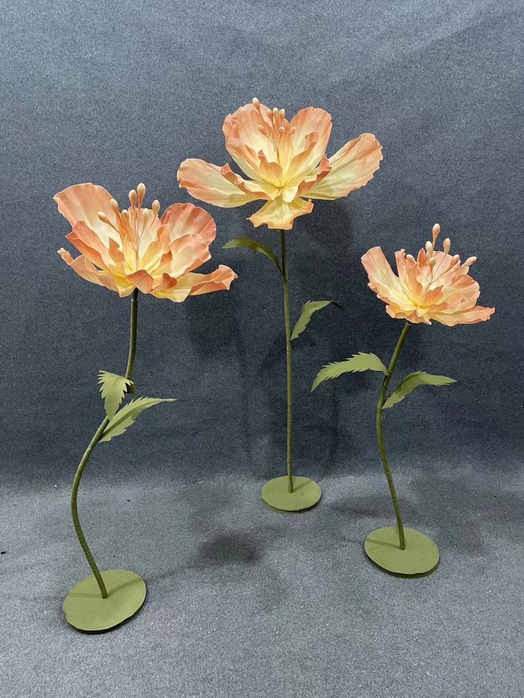 Wedding decoration flowers, stage background artificial flowers, display window decoration artificial flowers details Picture