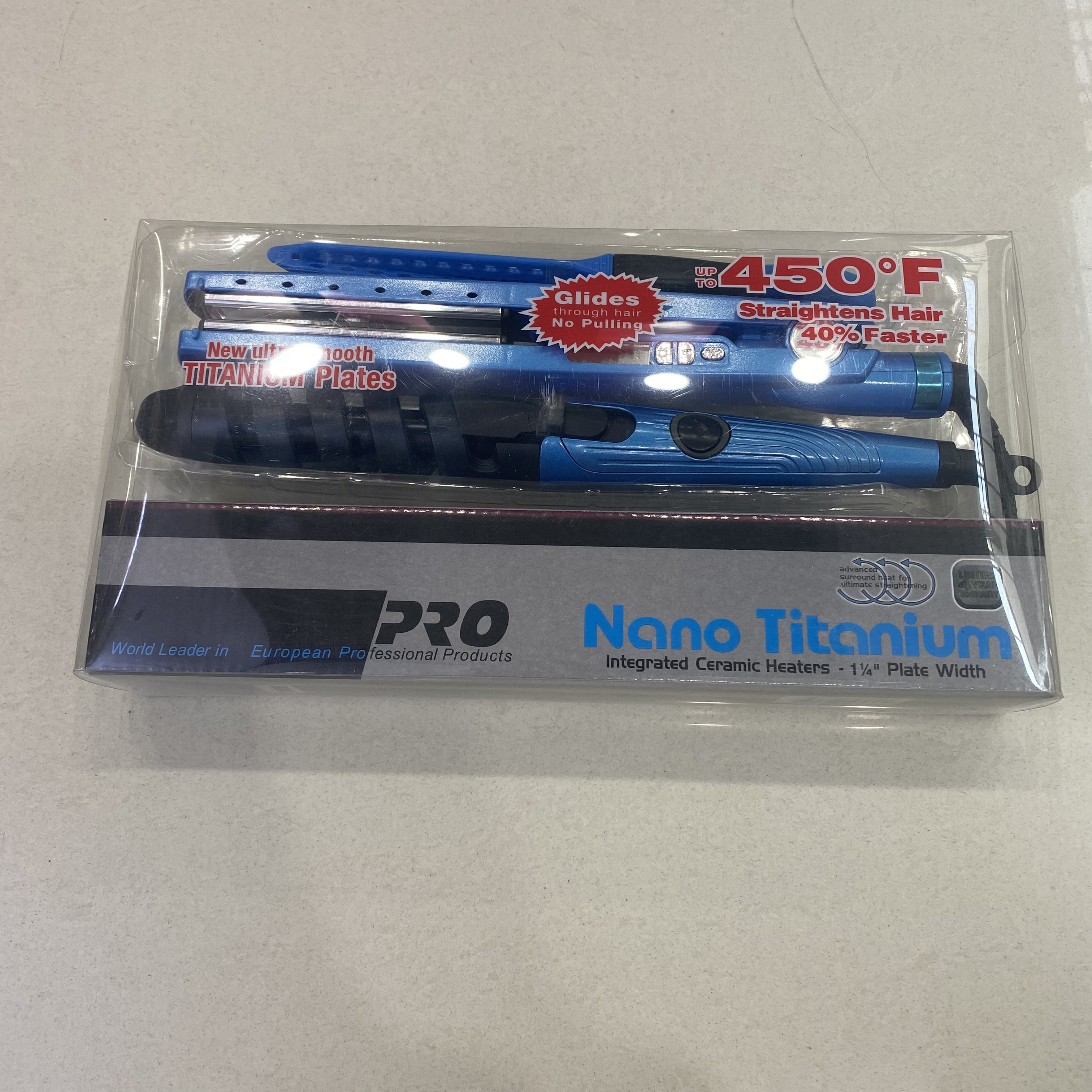Conjunto de tres piezas straightener rizador de doble uso rizador azul nano titanio straighter clip perm clippers details Picture