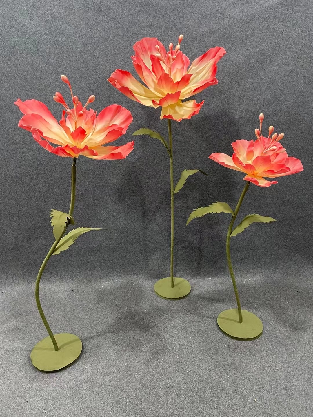 Wedding decoration flowers, stage background artificial flowers, display window decoration artificial flowers Specification image