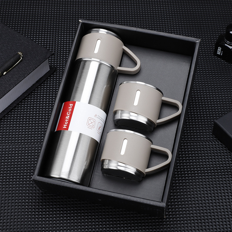 304 Gift cup set: One three-lid insulated cup, water cup, tea cup detail image 6
