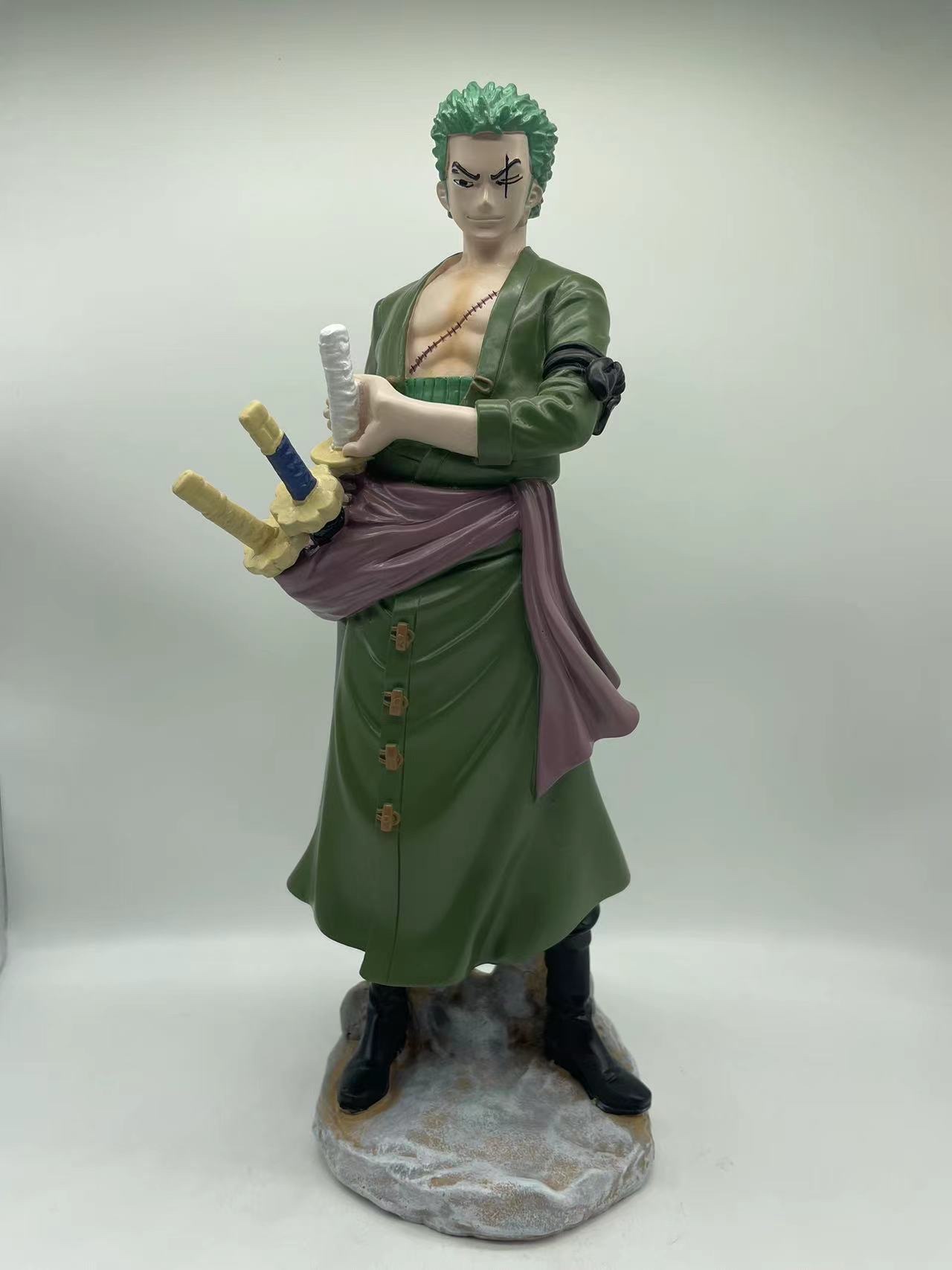 手办大摆件 秋叶原动漫批发海贼王GK炎帝艾斯手办摆件 火拳艾斯红衣路飞三刀流索隆手办模型玩具摆件桌面摆件小摆件树脂冰箱贴产品图