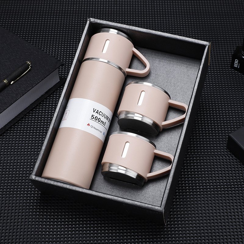 304 Gift cup set: One three-lid insulated cup, water cup, tea cup Application Scenario