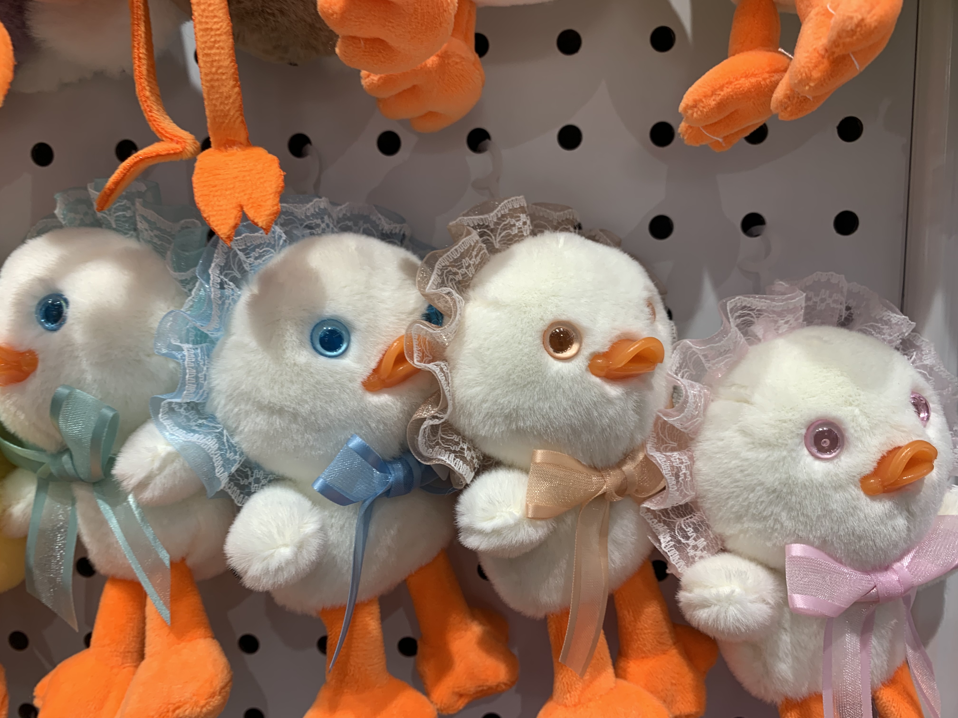 Plush pendant crossbody bag, spray-painted animal series keychain, duck milk tea cup, chicken mini grabbler, Douyin live streaming, Amazon cross-border details Picture