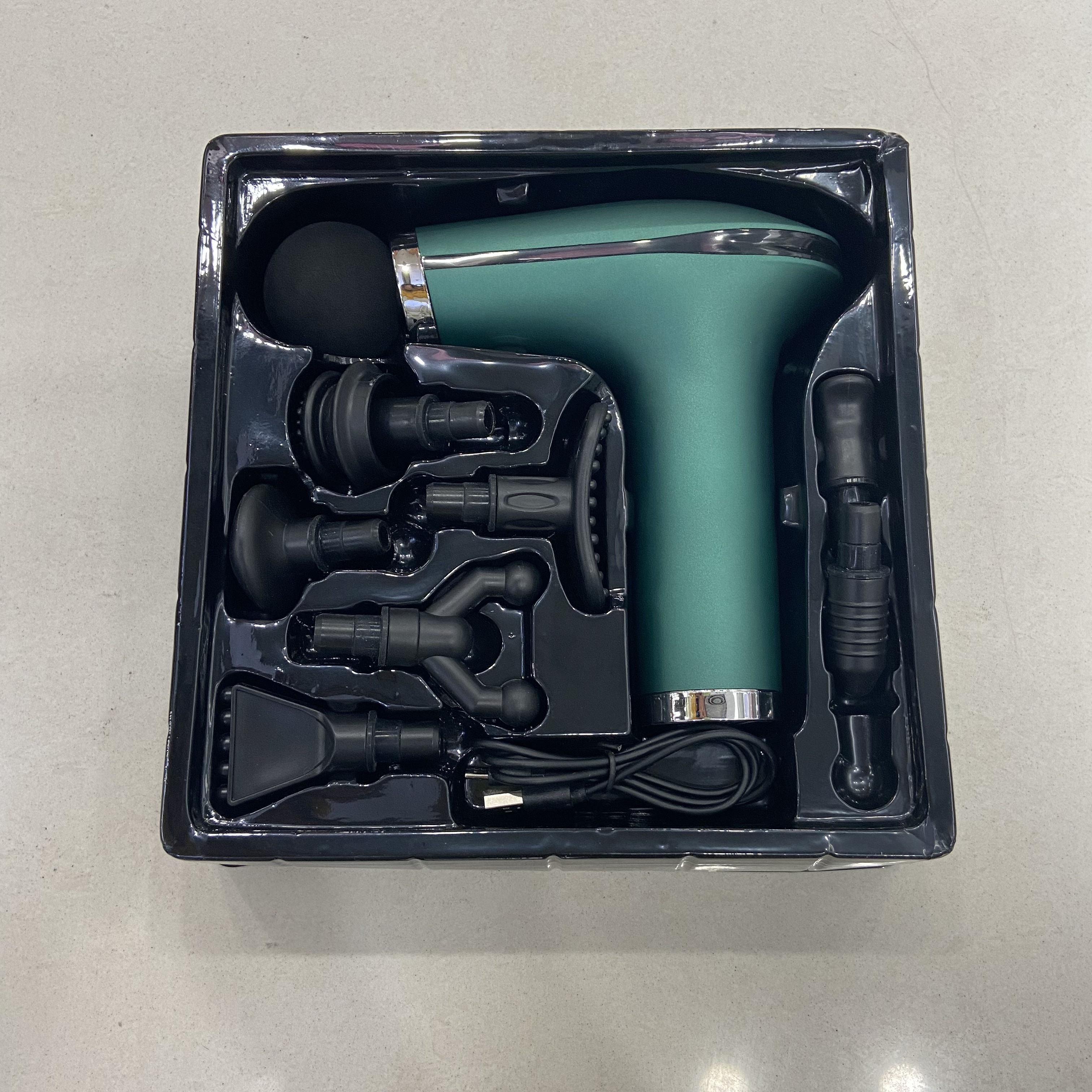 Electric mini rechargeable fascia gun, massage gun, muscle relaxation vibration massager, electric impact gun, fitness equipment details Picture