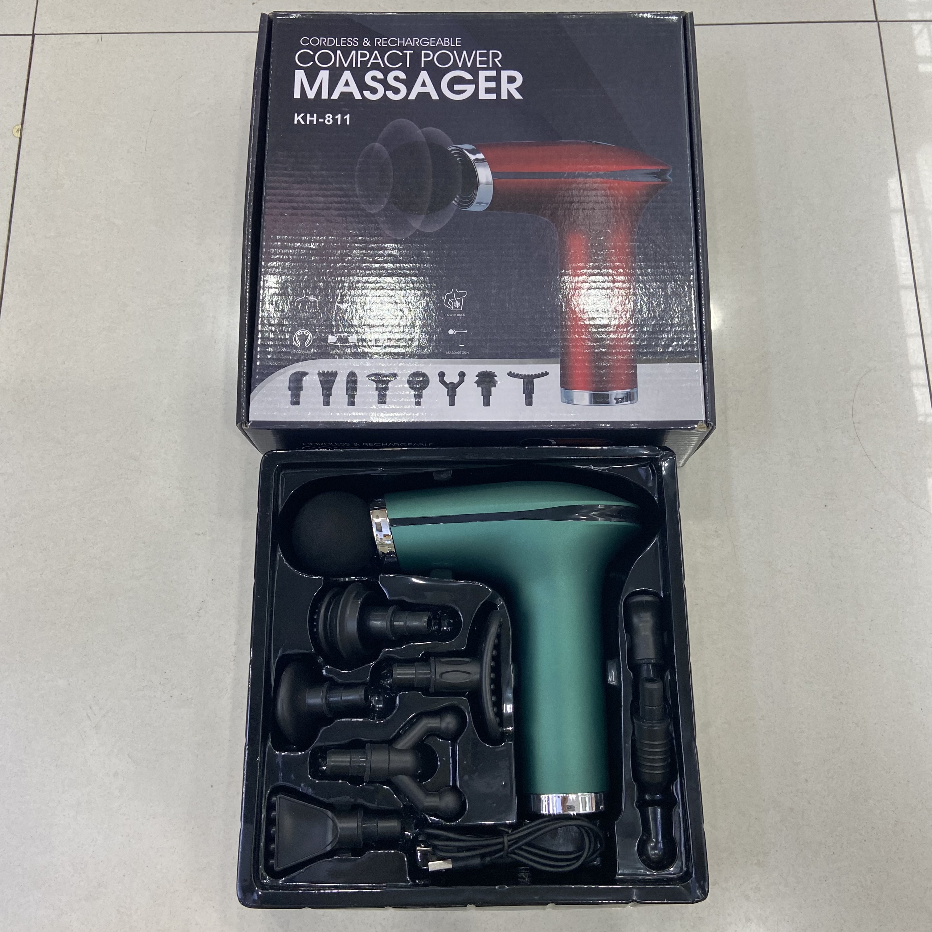 Electric mini rechargeable fascia gun, massage gun, muscle relaxation vibration massager, electric impact gun, fitness equipment