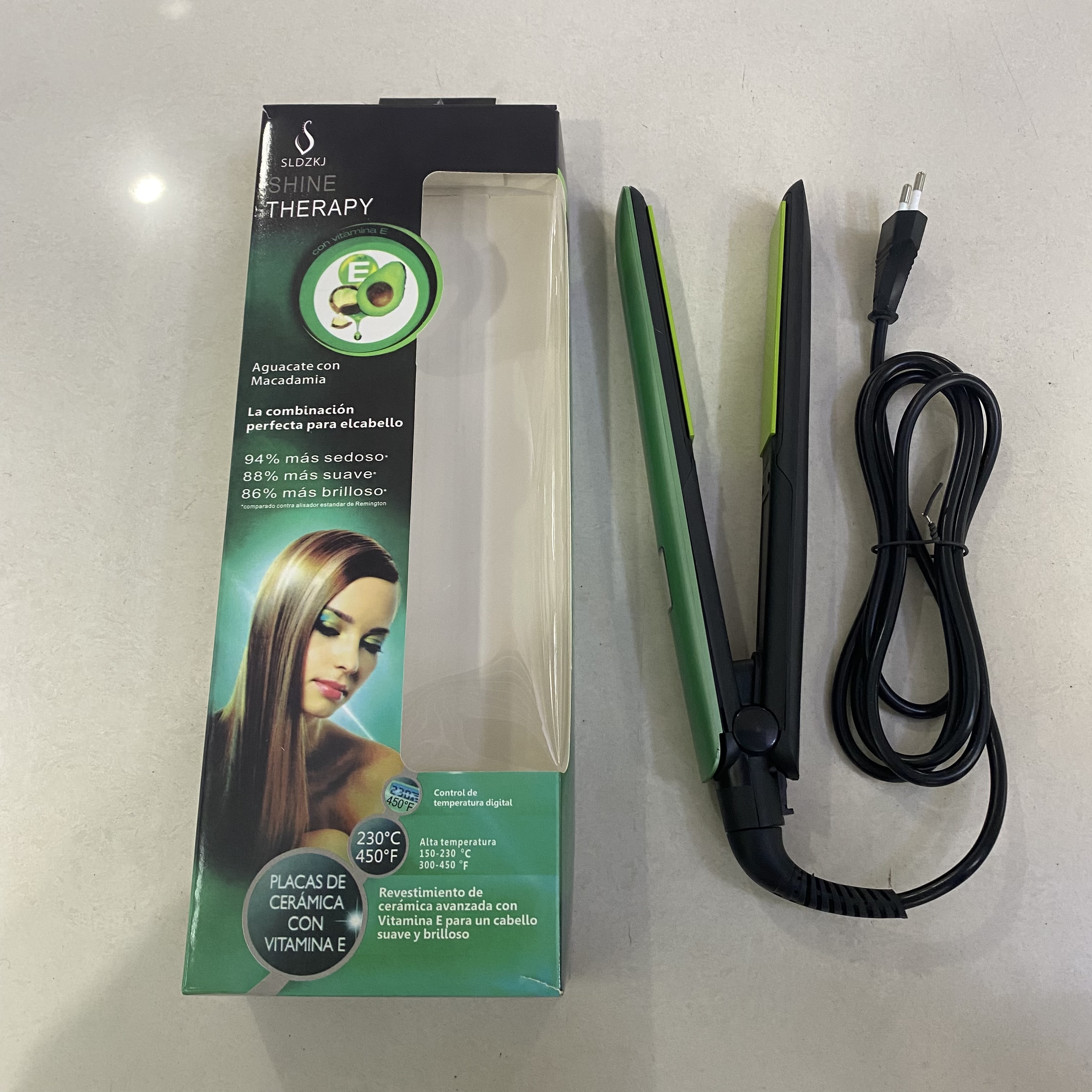 Pantalla LCD alisador de pelo roll straight doble uso plancha de alisado no daña el pelo straight board clip details Picture
