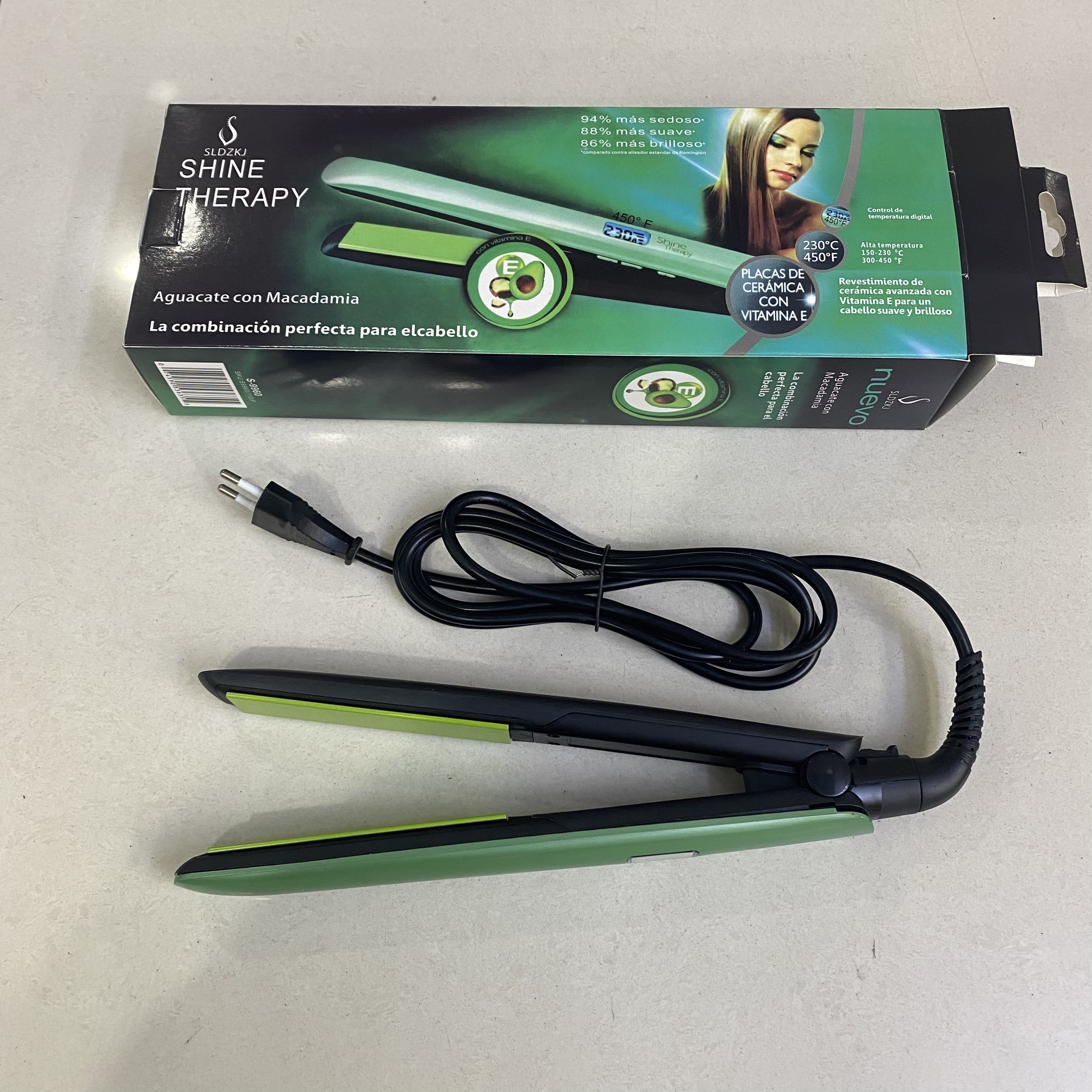 Pantalla LCD alisador de pelo roll straight doble uso plancha de alisado no daña el pelo straight board clip