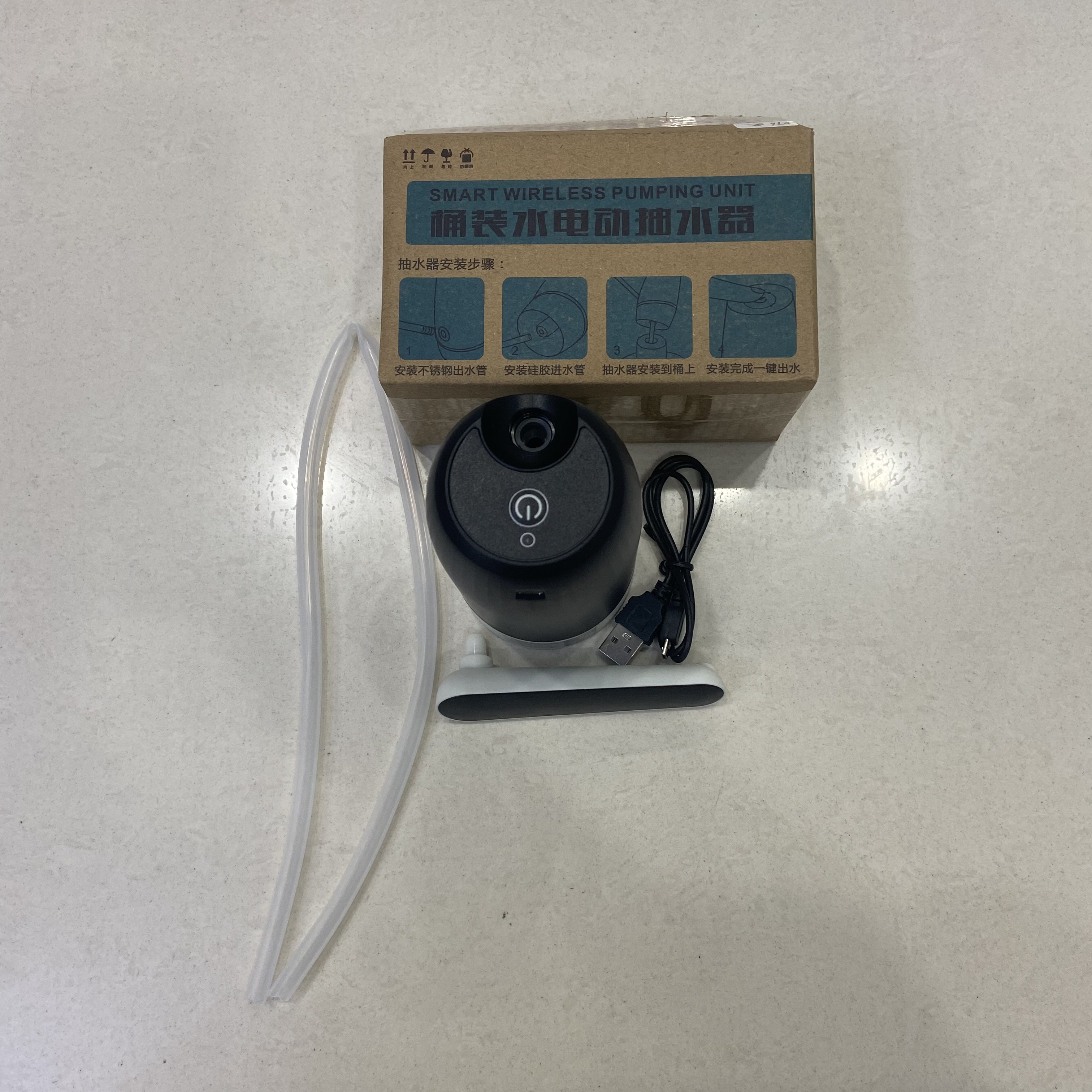 桶装水电动抽水器 智能家电饮水机USB充电迷你自动上水器 