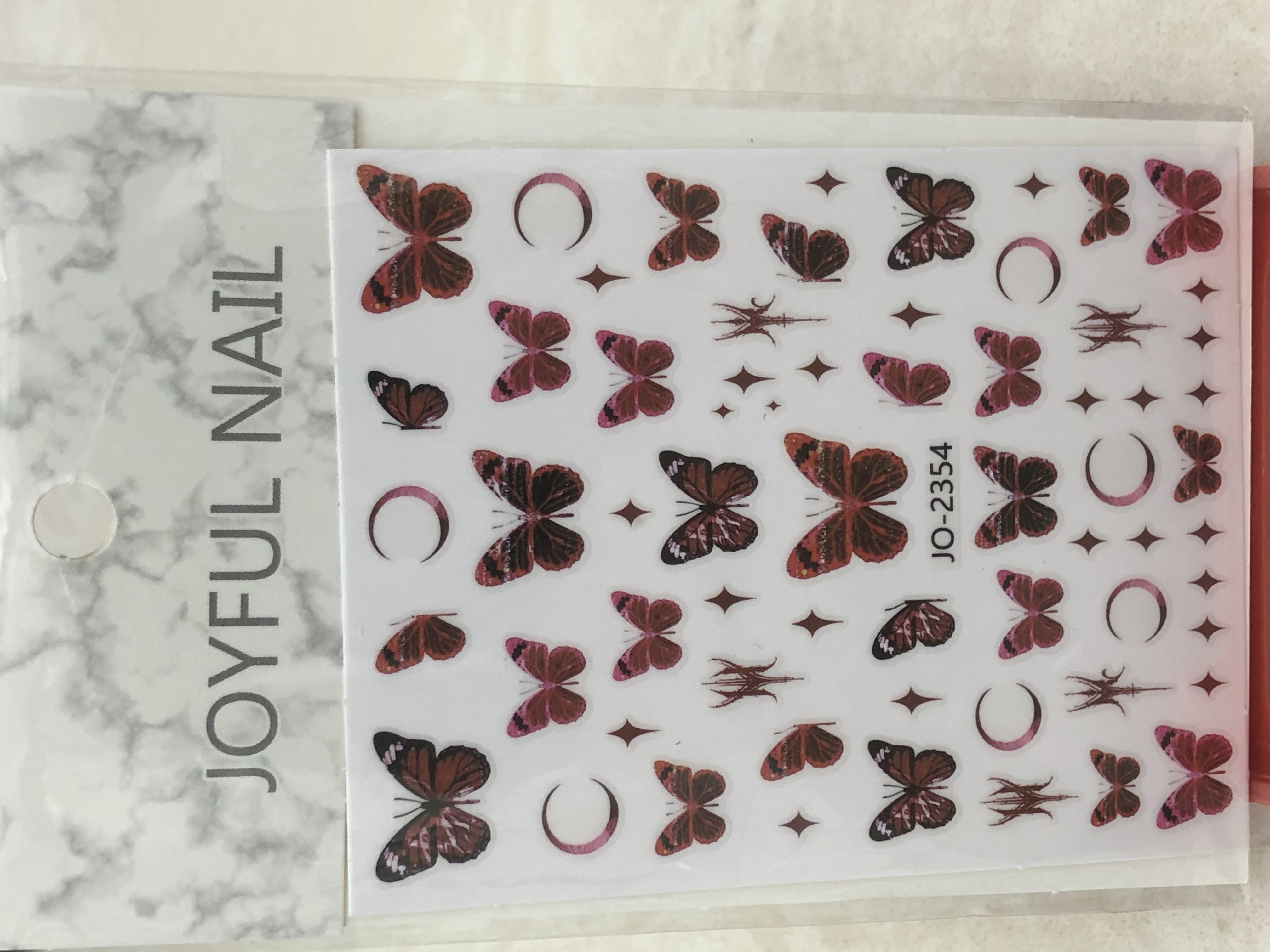 美甲贴纸/玫瑰花/蝴蝶细节图