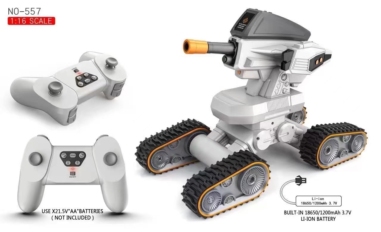 1:14 Track infrared water bomb stunt tank (remote control) Charging USB