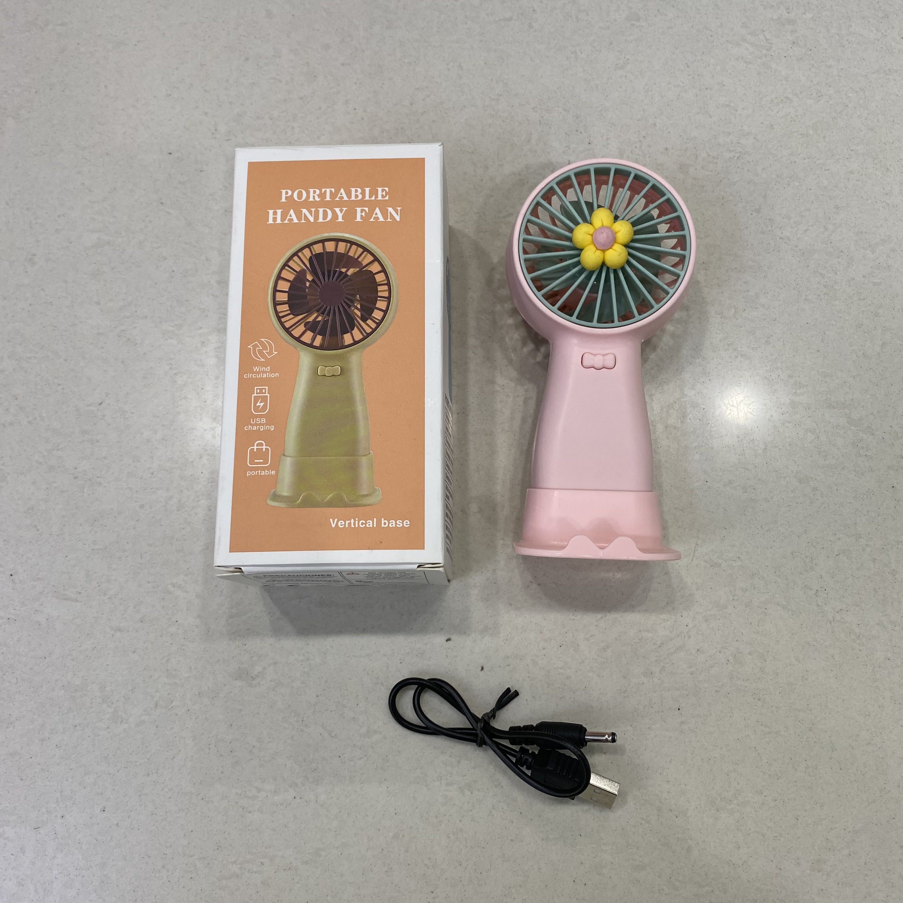 Handheld fan, silent charging, cute portable usb desktop small electric fan for students details Picture