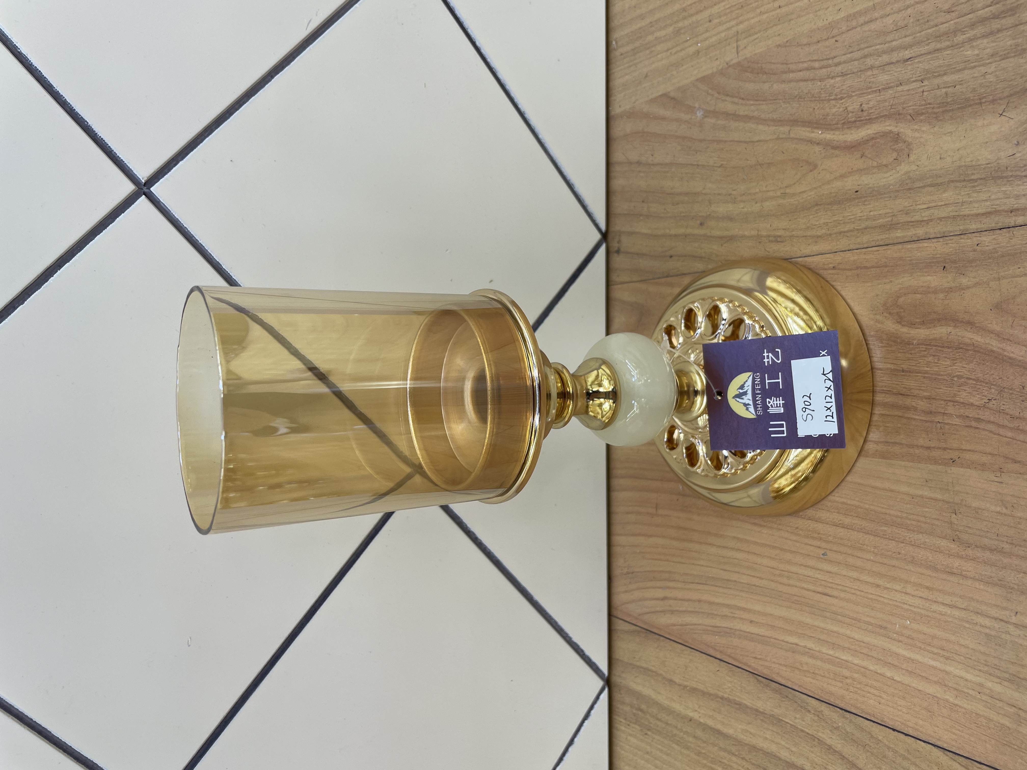 S902新款烛台 水晶玻璃烛台 金属烛台 欧式烛台简约大方