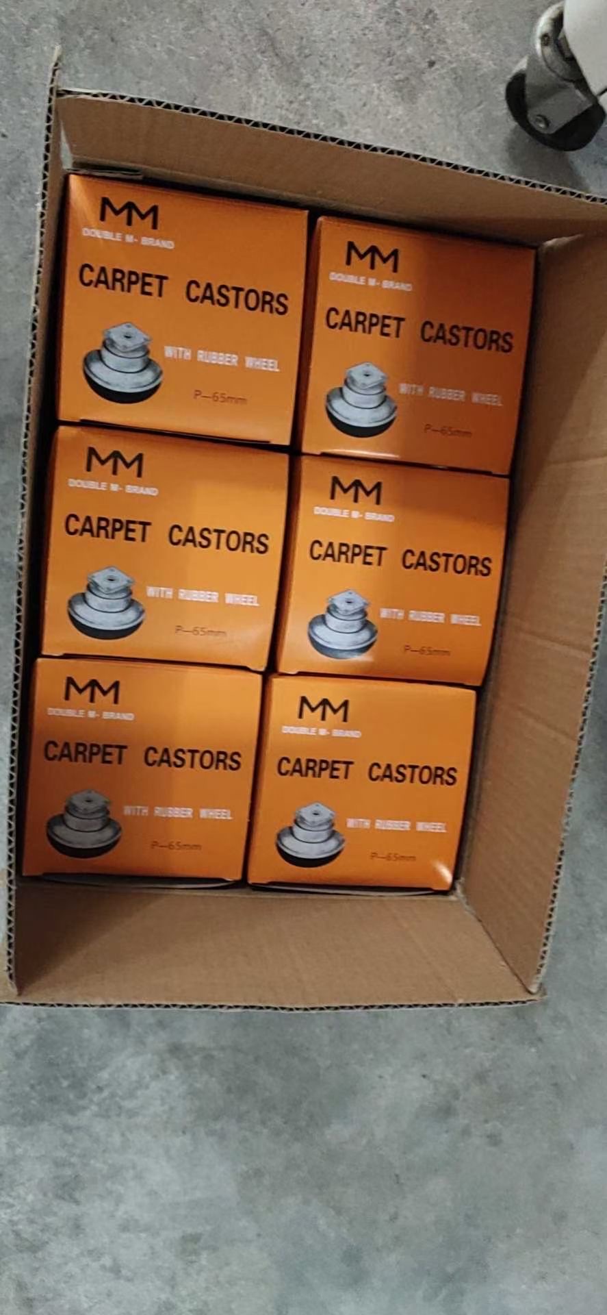 2.5-inch carpet wheels, sofa casters, plastic wheels, furniture flat-bottom swivel wheels Specification image