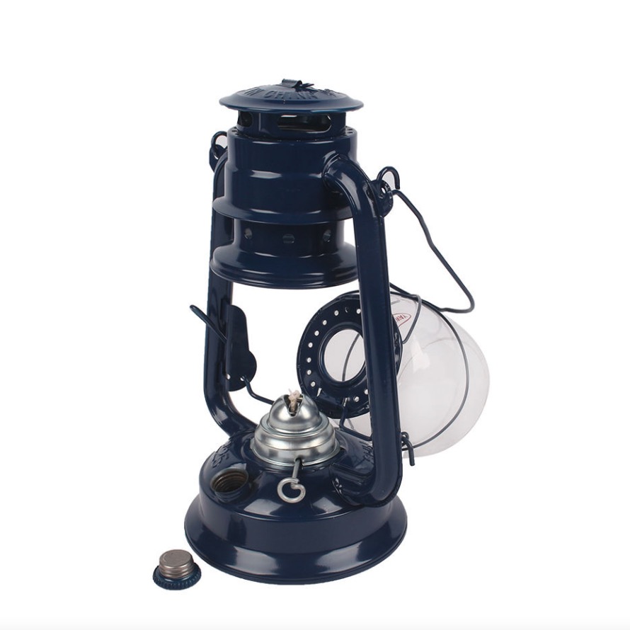 24cm outdoor camping, barbecue and fishing tent lamp/mast lamp/horse lamp/kerosene lamp, traditional retro and old-fashioned kerosene lamp Specification image
