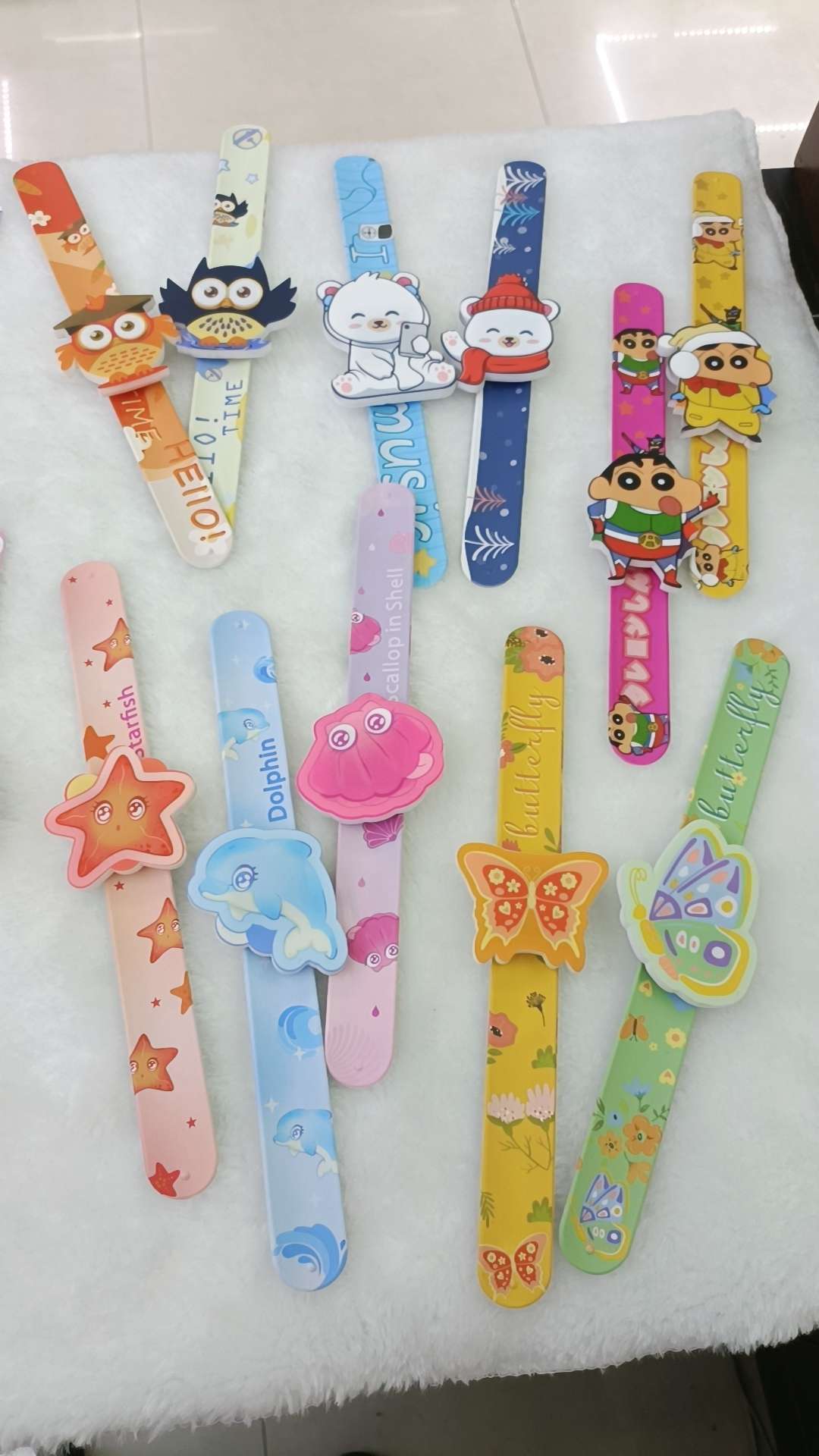 爆款韩版新款硅胶卡通拍拍LED手表详情图3