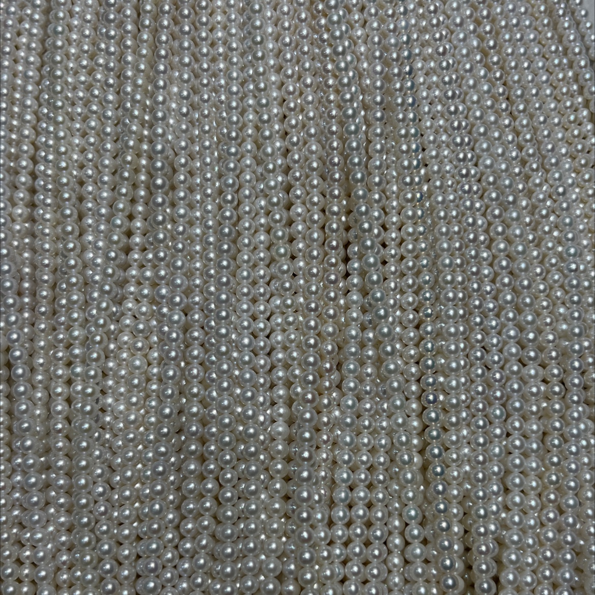 新款韩版4-4.5mm正圆无暇强光