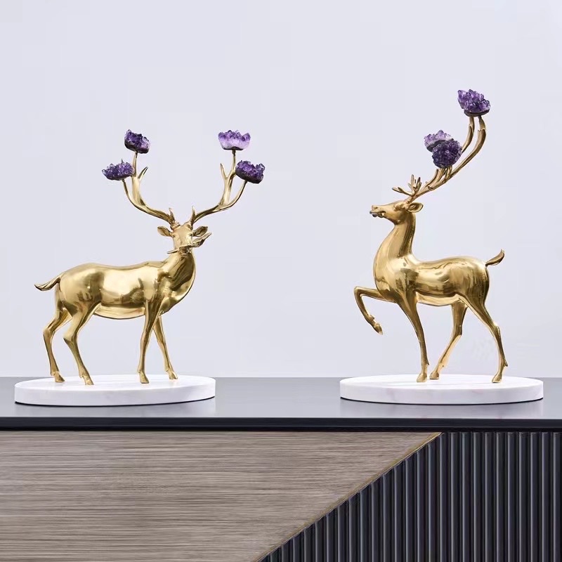 Crystal copper sika deer