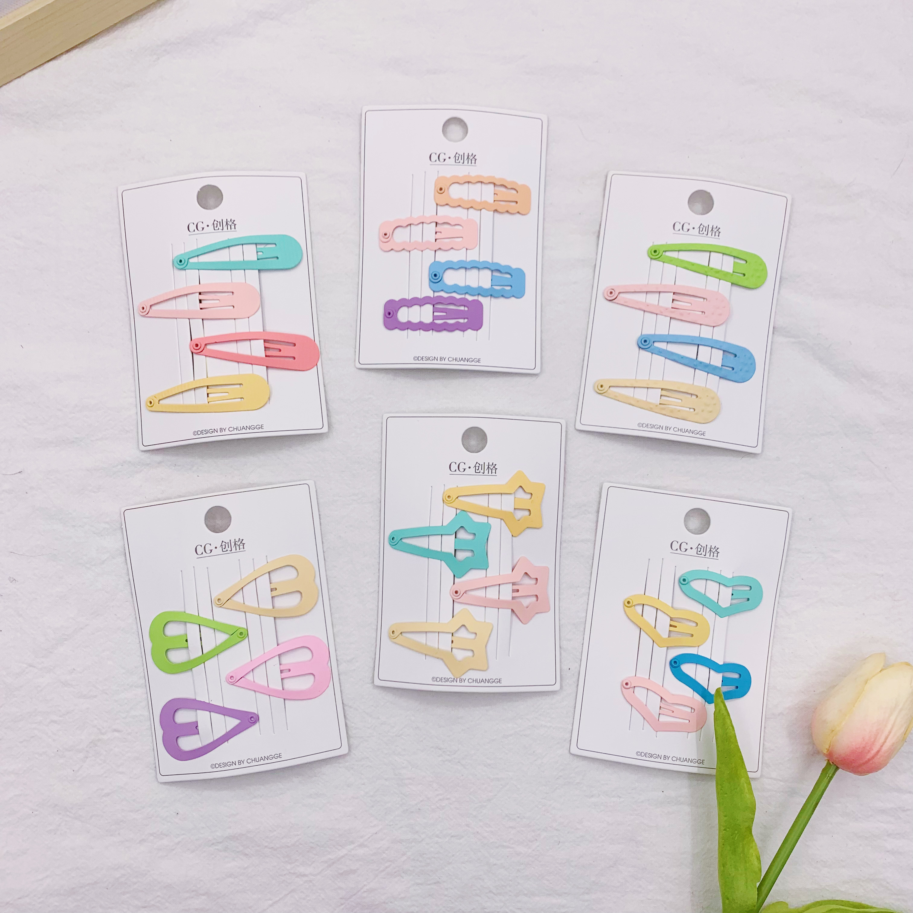 Gradient color series bb clips, colorful bb clips, spring colors, popular colors details Picture