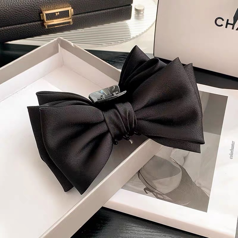 Princess on the Run headwear Bow clip, summer high-end large plate hair clip, shark clip hair accessory plate at the back of the head Specification image