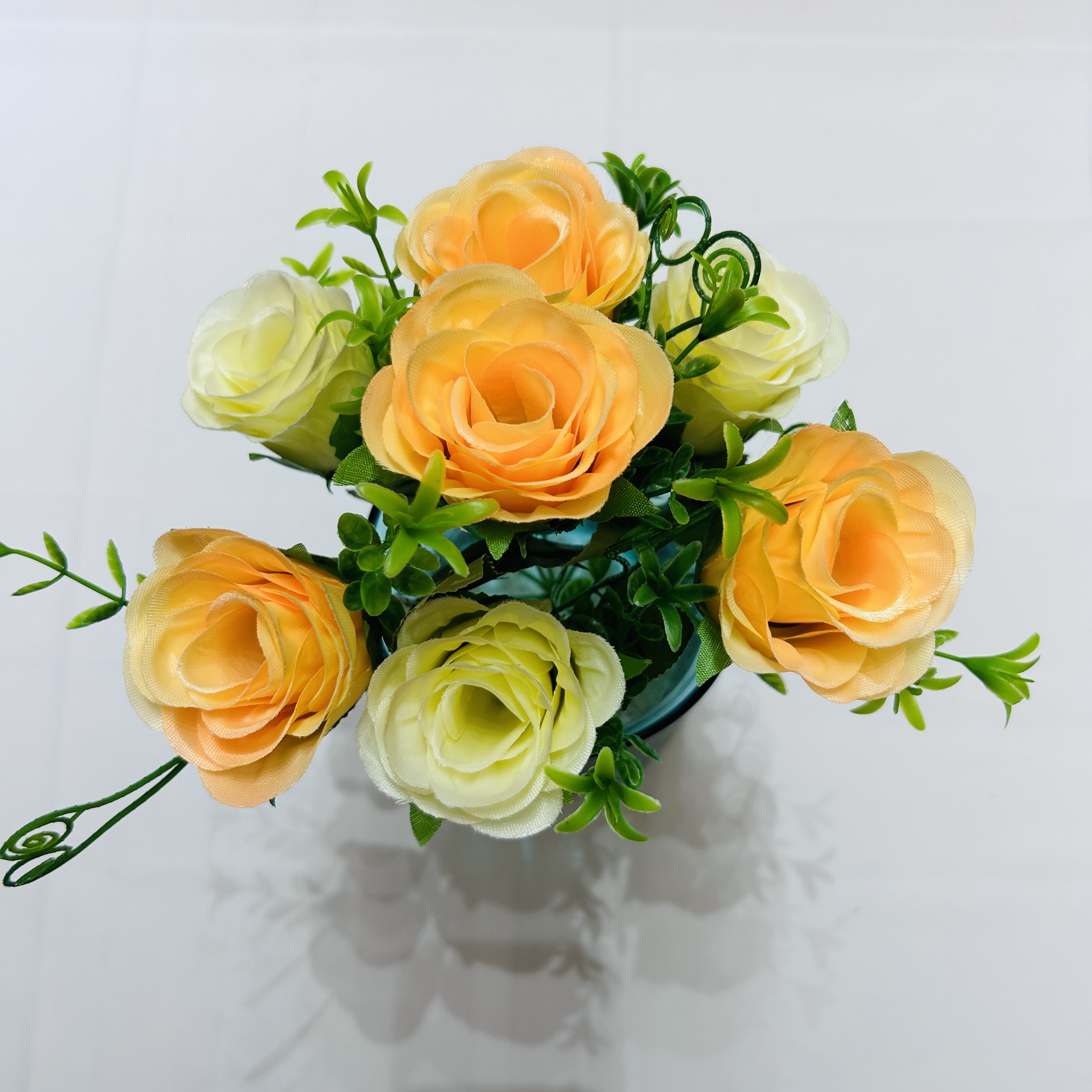 婚庆背景装饰仿真玫瑰7头相思世纪玫餐桌摆台中式把束新娘手捧花7头相思世纪玫花束学校运动花手捧花束道具电商拍摄道具玫瑰花