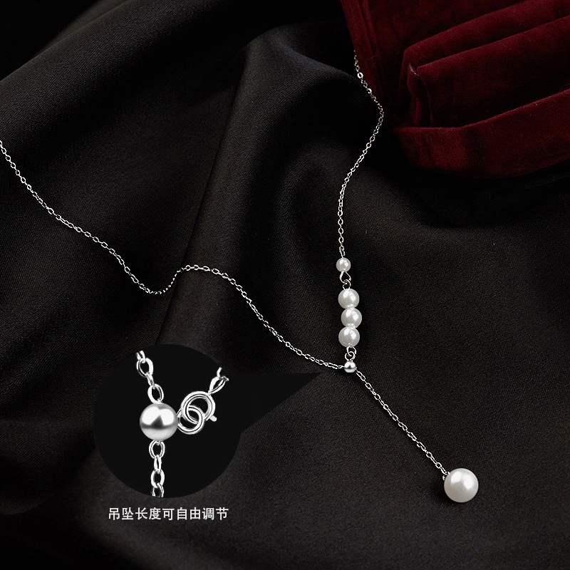 锁骨项链/兔子耳环/珍珠项链细节图